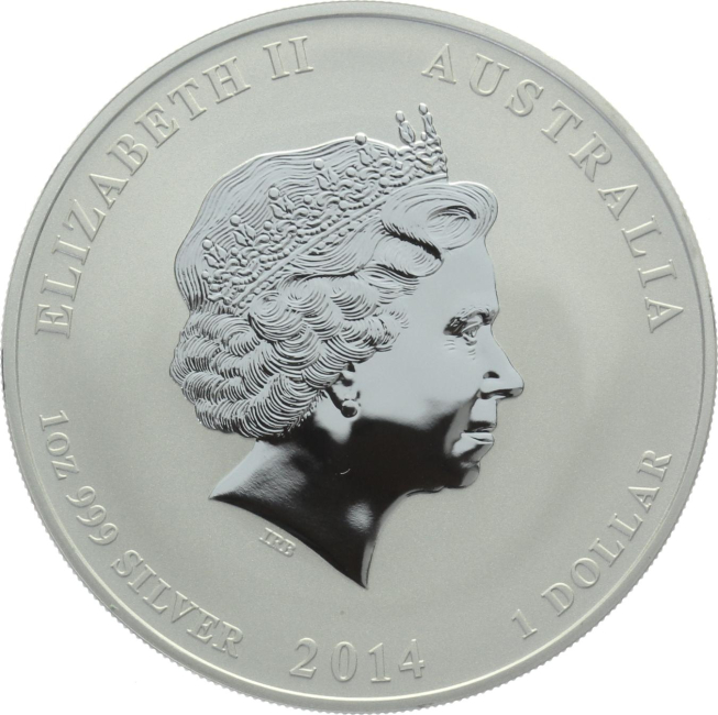 Australien 1 Dollar 2014 Horse - 1 Unze Feinsilber